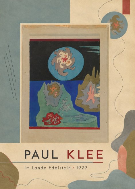 Paul Klee Im Lande Edelstein No4 - Affiche