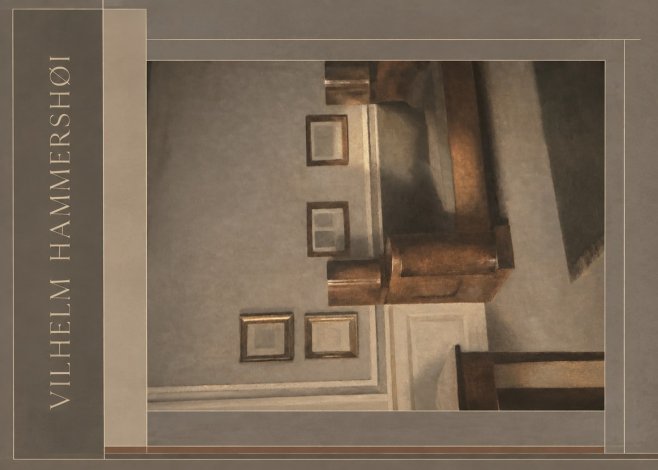 Vilhelm Hammershøi Interior II No4 - Affiche