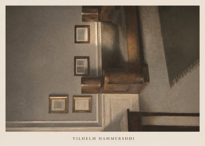 Vilhelm Hammershøi Interior II No6 - Affiche