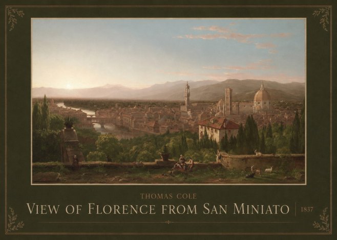 Thomas Cole View of Florence from San Miniato No3 - Affiche