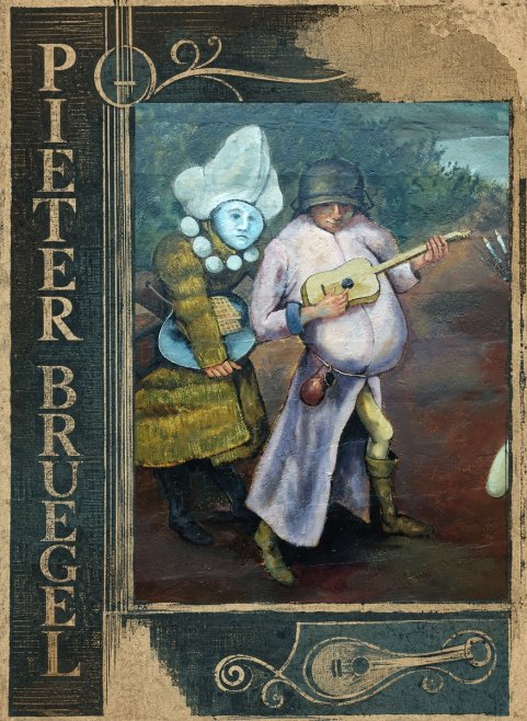 Pieter Bruegel Two Figures with a Lute No2 - Affiche
