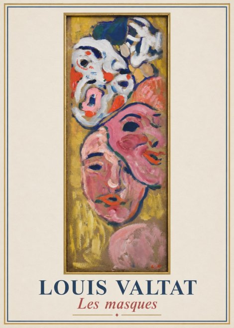 Louis Valtat Les Masques No1 - Affiche