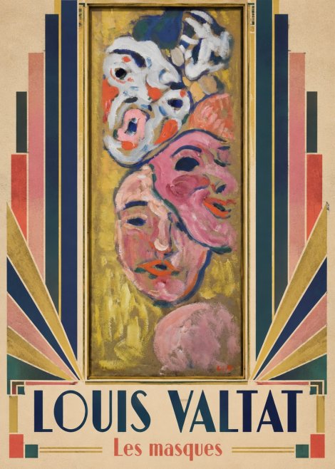 Louis Valtat Les Masques No5 - Affiche