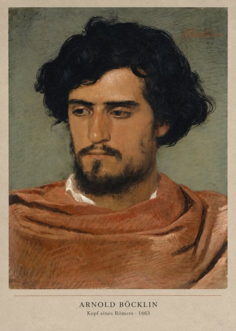 Arnold Böcklin Kopf Eines Römers No2 - Affiche