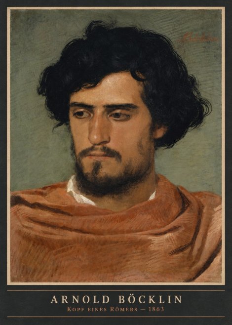 Arnold Böcklin Kopf Eines Römers No4 - Affiche
