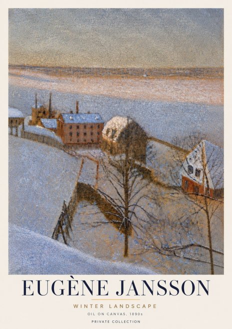 Eugène Jansson Winter Landscape No6 - Affiche