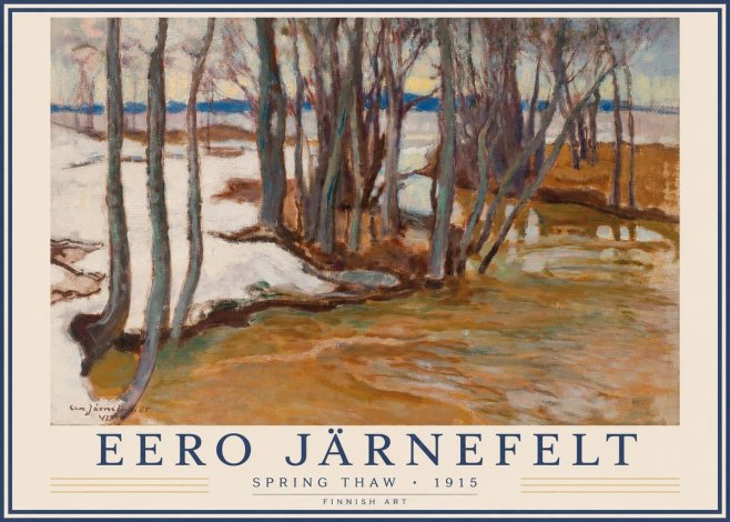 Eero Järnefelt Spring Thaw No3 - Affiche