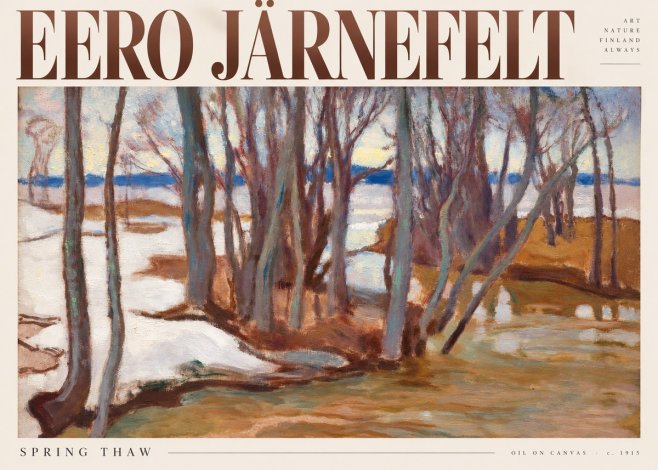 Eero Järnefelt Spring Thaw No5 - Affiche