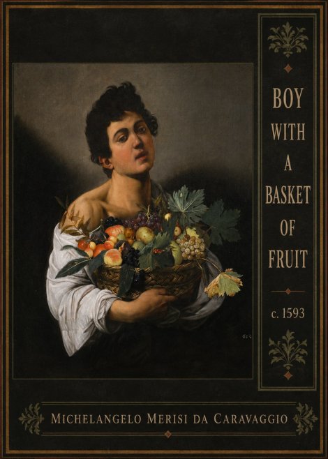 Michelangelo Merisi da Caravaggio Boy with a Basket of Fruit No2 - Affiche