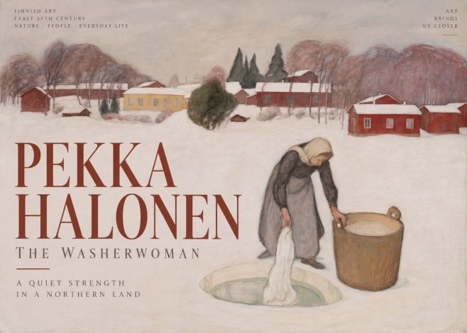 Pekka Halonen The Washerwoman No2 - Affiche