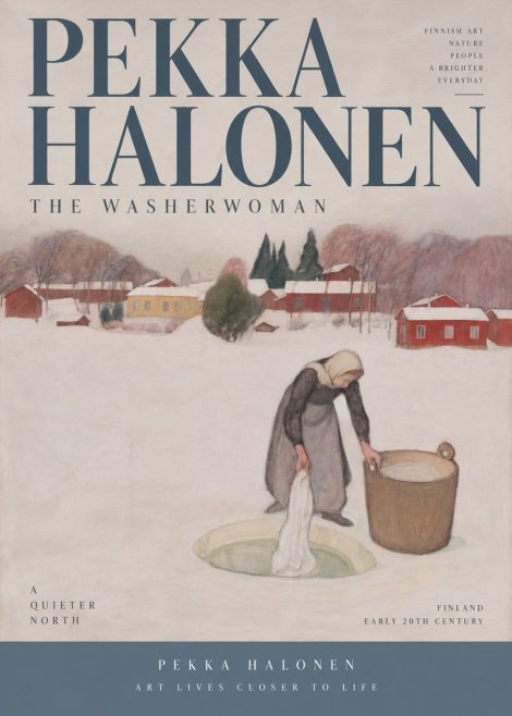 Pekka Halonen The Washerwoman No4 - Affiche