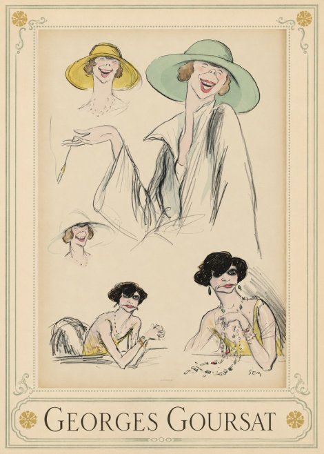 Georges Goursat Elegant Parisian Caricatures No1 - Affiche