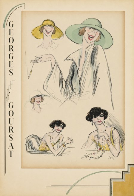Georges Goursat Elegant Parisian Caricatures No2 - Affiche