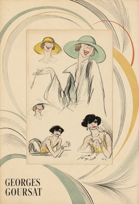 Georges Goursat Elegant Parisian Caricatures No4 - Affiche