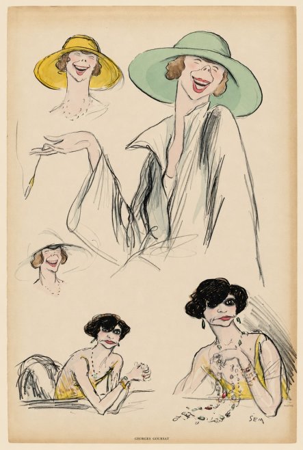 Georges Goursat Elegant Parisian Caricatures No5 - Affiche