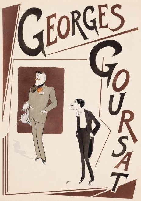 Georges Goursat High Society Caricature No5 - Affiche