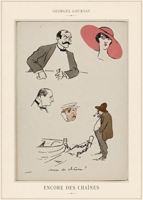 Georges Goursat Encore Des Chaînes! No4 - Affiche