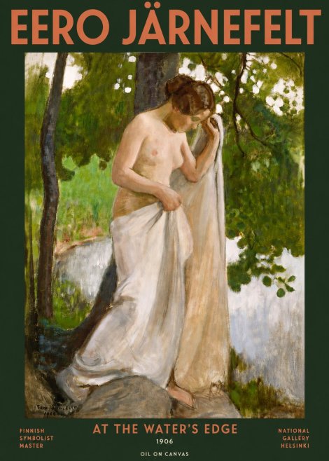 Eero Järnefelt At the Water's Edge No3 - Affiche
