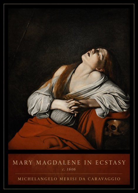 Michelangelo Merisi da Caravaggio Mary Magdalene in Ecstasy No3 - Affiche
