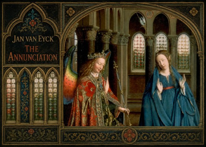Jan van Eyck The Annunciation II No2 - Affiche