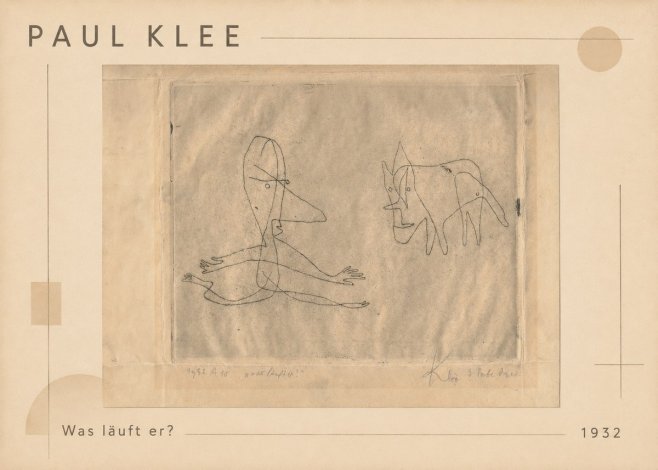 Paul Klee Was Läuft Er? No1 - Affiche