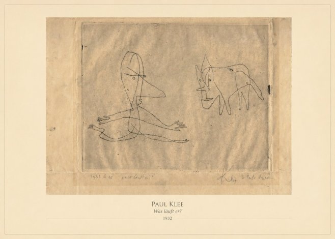 Paul Klee Was Läuft Er? No4 - Affiche