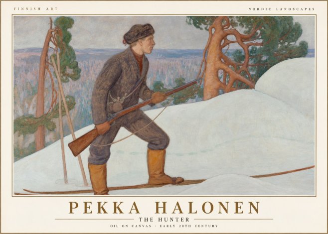 Pekka Halonen The Hunter No1 - Affiche