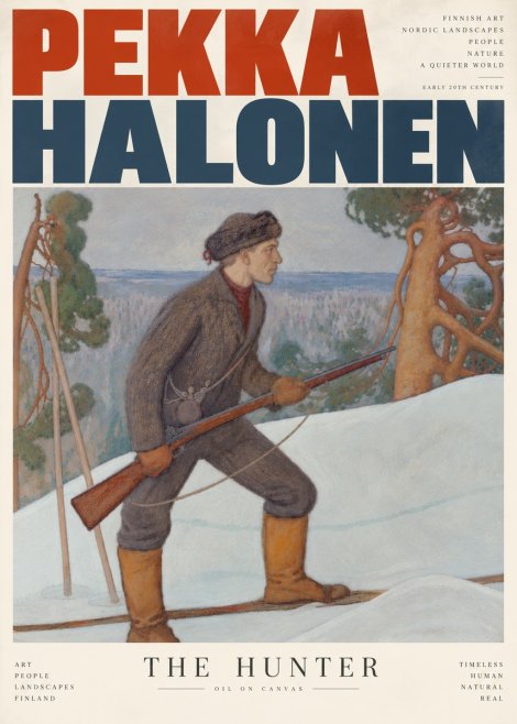 Pekka Halonen The Hunter No5 - Affiche