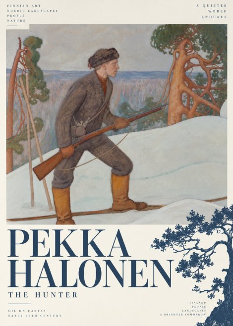 Pekka Halonen The Hunter No6 - Affiche