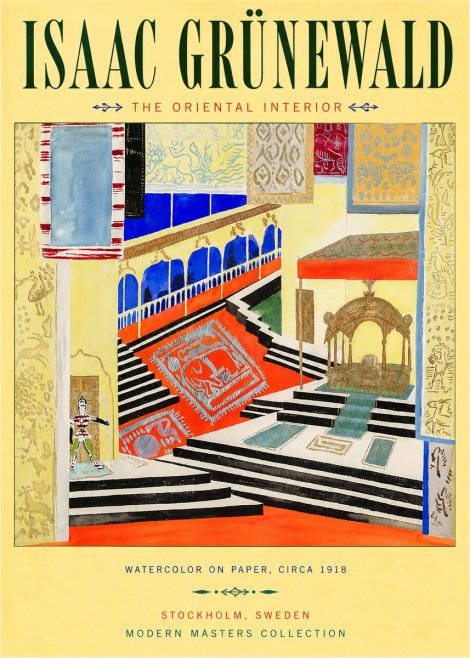 Isaac Grünewald The Oriental Interior No3 - Affiche