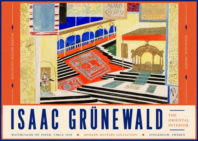 Isaac Grünewald The Oriental Interior No4 - Affiche