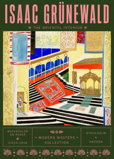 Isaac Grünewald The Oriental Interior No6 - Affiche