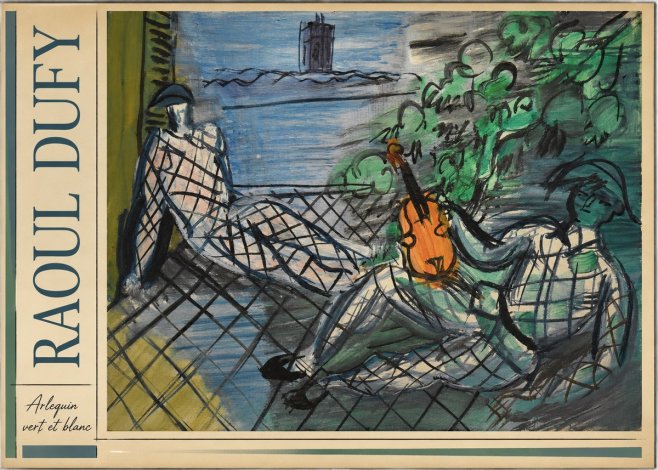 Raoul Dufy Arlequin Vert Et Blanc No2 - Affiche