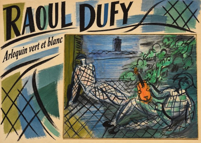 Raoul Dufy Arlequin Vert Et Blanc No6 - Affiche