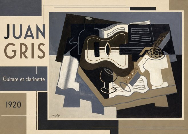 Juan Gris Guitare Et Clarinette No1 - Affiche