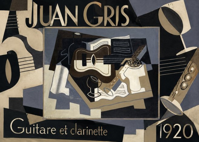 Juan Gris Guitare Et Clarinette No6 - Affiche