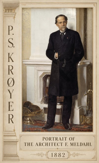 P.S. Krøyer Portrait of the Architect F. Meldalh No2 - Affiche