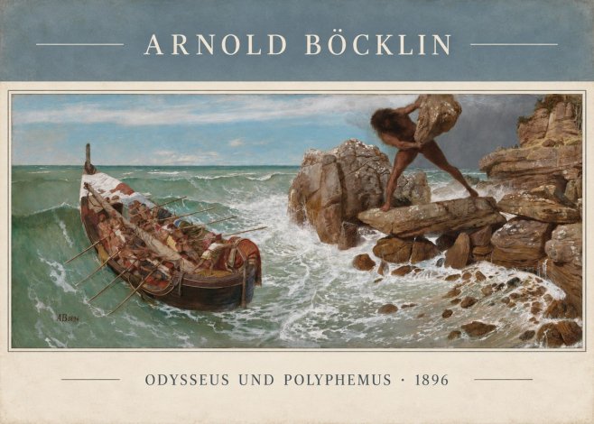 Arnold Böcklin Odysseus Und Polyphemus No4 - Affiche
