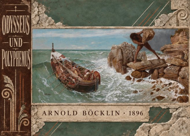 Arnold Böcklin Odysseus Und Polyphemus No6 - Affiche