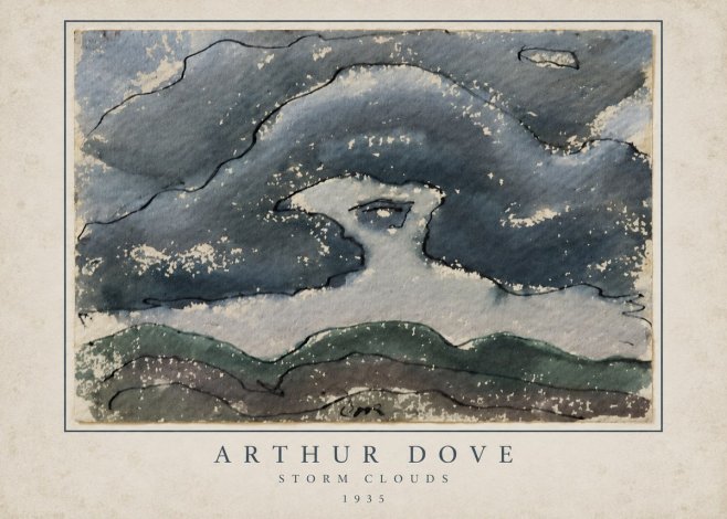 Arthur Dove Storm Clouds No3 - Affiche