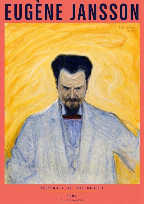 Eugène Jansson Portrait of the Artist II No3 - Affiche