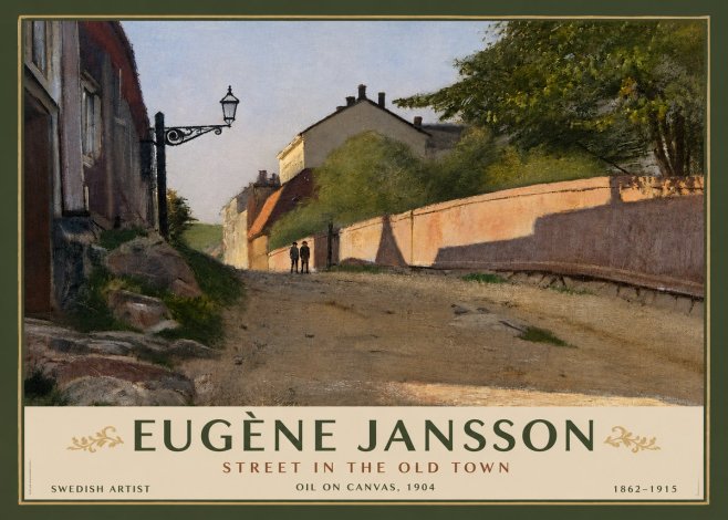 Eugène Jansson Street in the Old Town No3 - Affiche