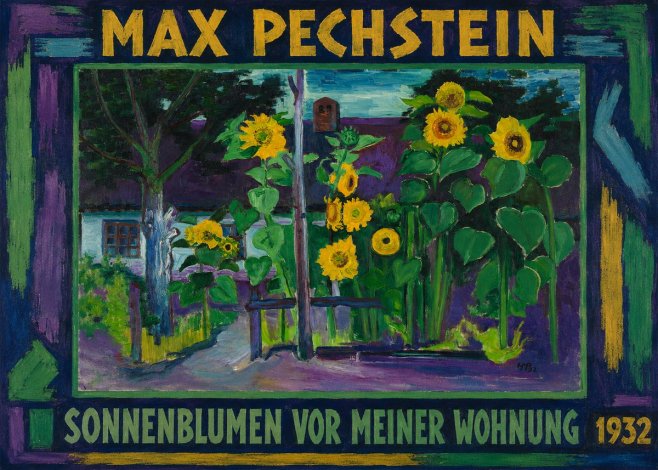 Max Pechstein Sonnenblumen Vor Meiner Wohnung No1 - Affiche