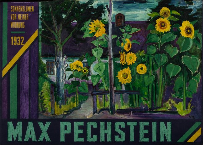 Max Pechstein Sonnenblumen Vor Meiner Wohnung No5 - Affiche