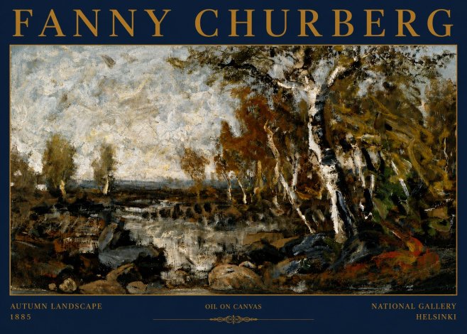 Fanny Churberg Autumn Landscape No4 - Affiche