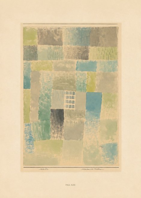 Paul Klee Erstes Haus Einer Siedelung No6 - Affiche