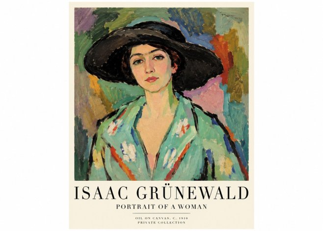 Isaac Grünewald Portrait of a Woman No1 - Affiche