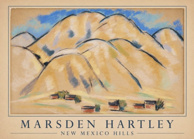Marsden Hartley New Mexico Hills No4 - Affiche