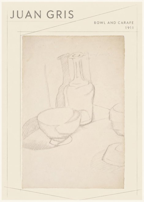 Juan Gris Bowl and Carafe No1 - Affiche