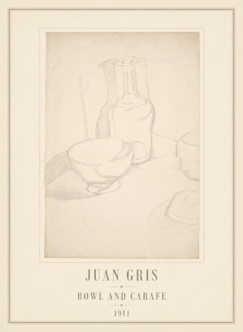 Juan Gris Bowl and Carafe No6 - Affiche